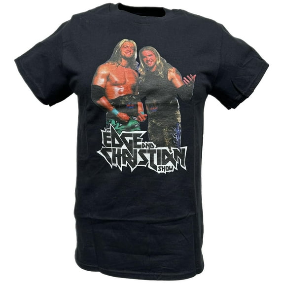 Edge and Christian Show WWE Mens Black T-shirt