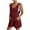 Wine 1, variant on cfhntfmh Summer Jumpsuits for Women Fashion Knot Strap Sleeveless Short Rompers Baggy Wide Leg Beach Vacation Outfits