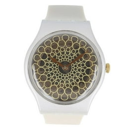 Swatch Irony Neramente Silver Dial Silicone Strap Men's