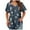 Navy, variant on TOWMUS V-Neck T-shirts for Women Petal Sleeve Tunic Tops Summer Casual Womens Shirts