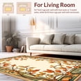 thumbnail image 2 of ODIKA 5'x7' Machine Washable Non-Slip Area Rug, Artistic Entryway High Traffic Rug, Beige, 198934, 2 of 7