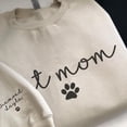 thumbnail image 3 of Custom Cat Mom Embroidered Sweatshirt, Personalized Cat Mom Crewneck Sweatshirt for Women, Cat Mama Shirt Gifts (Cotton, SS213) (Black, 3XL), 3 of 7