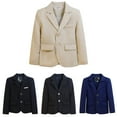 thumbnail image 6 of WOLLED Teen Boys' Blazer Suit Jacket kids Solid Color Formal Gentleman Top Toddler Long Sleeve Suit Coats for 2-15Y, 6 of 9
