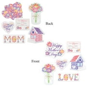 Club Pack of 72 Pink and Purple Mother's Day Cutouts 14.75"
