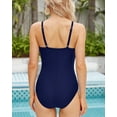 thumbnail image 3 of YNIQUE One Piece Swimsuits for Women Tummy Control Bathing Suits Sexy Criss Cross Back Swimwear, 3 of 9