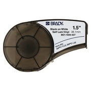 BRADY M21-1500-427 Label Tape Cartridge, Black on White, Labels/Roll: Continuous