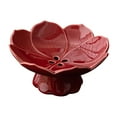 thumbnail image 2 of QSTDGVPW Ceramic Fruit Bowl Specialty Plates Multiuse with Drainer for Home Countetop Red, 2 of 9