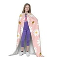 thumbnail image 4 of Honeii Daisy And Bee Print Poncho Cape, Cloak Coat, Snuggly Hooded Wearable Blanket, Hooded Cape For Teenagers,Halloween Costumes-Large, 4 of 7
