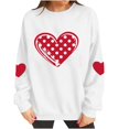 thumbnail image 5 of Women'S Valentines Sweatshirts Love Heart Graphic Long Sleeve Shirts Casual Crew Neck Pullovers Plus Size Tops, 5 of 9