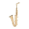 thumbnail image 3 of Miniature Saxophone Ornament, Beautiful Lines Gold Carefully Polished Mini Saxophone Model  For Home Decoration, 3 of 8