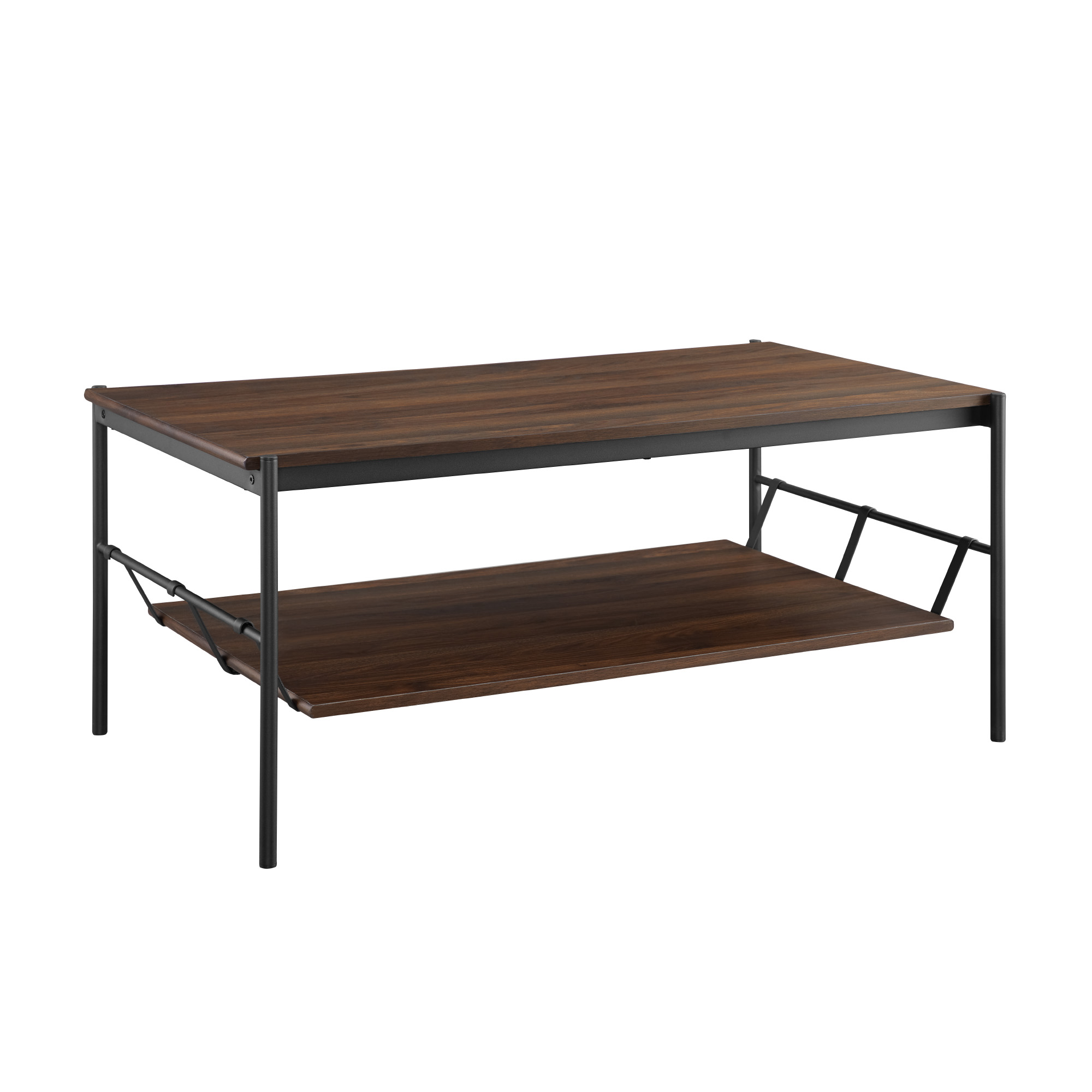 Manor Park Modern Coffee Table with Removable Shelf, Dark Walnut - image 3 of 6