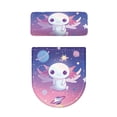 thumbnail image 4 of HELLHERO Salamander and Starry Sky Pack of 2 Elastic Edge Toilet Seat Lid Cover Set with Elastic Bottom for Universal, 4 of 7