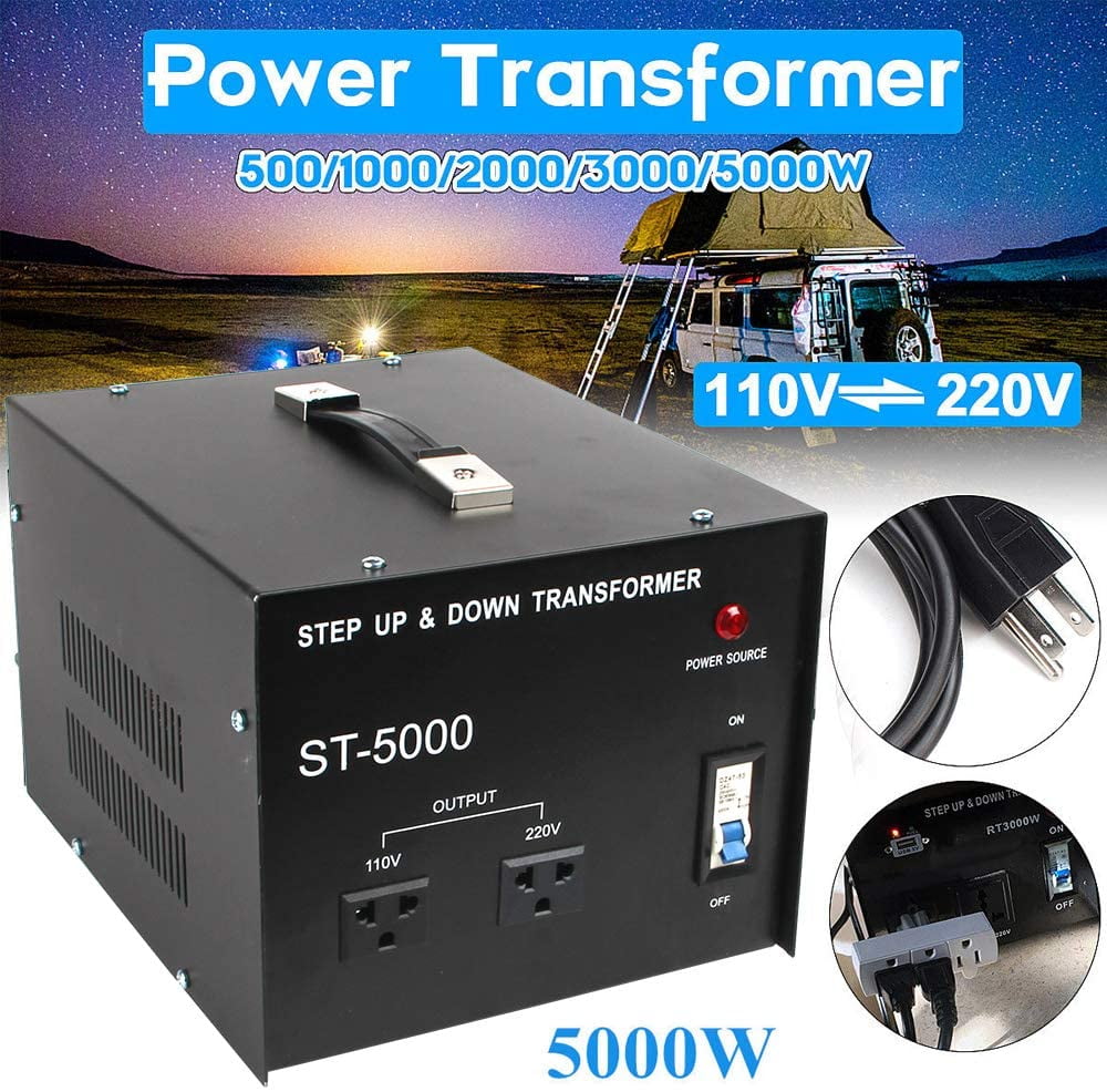 Heavy Duty 5000W Voltage Converter Volt Transformer Step UP/Down 110V⇋220V NEW 