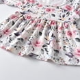 thumbnail image 5 of Conjunto De 3 Piezas De Ropa Para Bebé, Camisa Floral Con Volantes, Pantalones, Diadema (Rosa 18-24 Meses), 5 of 5