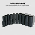 thumbnail image 3 of TFixol 1/2Inch Drive Hex Impact Socket Set 10-Piece Deep Socket Metric Sizes 10-24mm Carbon Steel with Hard Storage Box, 3 of 7