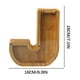 thumbnail image 3 of Lata de ahorro de madera con letras en inglés y cristal transparente., 3 of 6