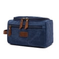 thumbnail image 1 of Trousse de Toilette Trousse de Toilette de Voyage pour Hommes Femmes Trousse de Rasage Sac Trousse de Toilette pour Hommes Sac de Rasage de Voyage Housse Rabattable Trousse de Toilette pour Hommes Toile pour Voyage, 1 of 6