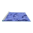 thumbnail image 2 of Ahgly Company Machine Washable Indoor Round Abstract Blue Modern Area Rugs, 8' Round, 2 of 4