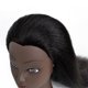 thumbnail image 5 of Cabeza de maniquí de entrenamiento afro con pinza para práctica de peinado, cabello humano real 16 pulgadas negro claro, 5 of 9
