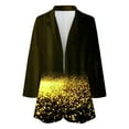 thumbnail image 2 of Gibobby Blazer de mujer Chaquetas elegantes para mujer chamarra de solapa con muescas chamarra de hombro traje de trabajo(Dolado,XG), 2 of 4
