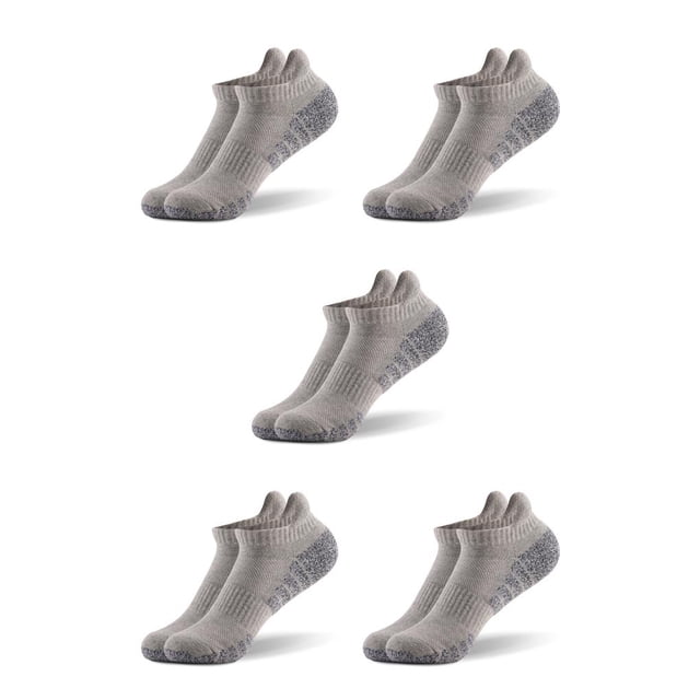 Calcetines tobilleros de algodón Sonducket 1 par Gris claro L 5Conjunto