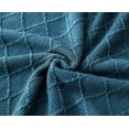 thumbnail image 4 of Modernly Basic Blue Acrylic Knit Throw, 50” x 60”, 4 of 7