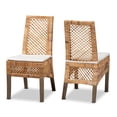 thumbnail image 2 of bali & pari Dining Chair, Set of 2, Brown, 2 of 9