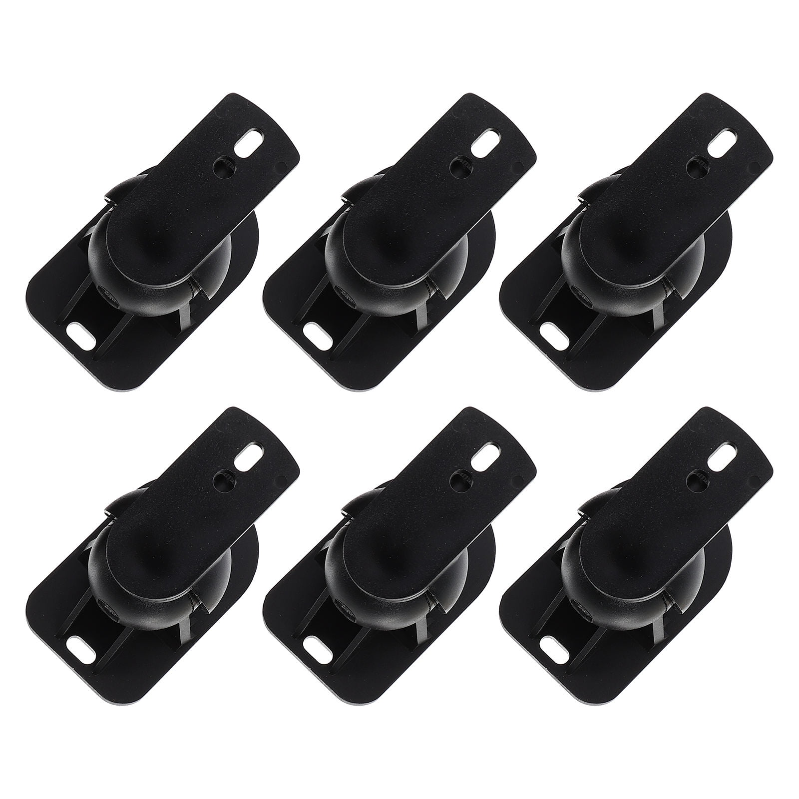 TAILTOSS 6Sets Surround Sound Wall Stand Black ABS Plastic Speaker Mount for Workout Room