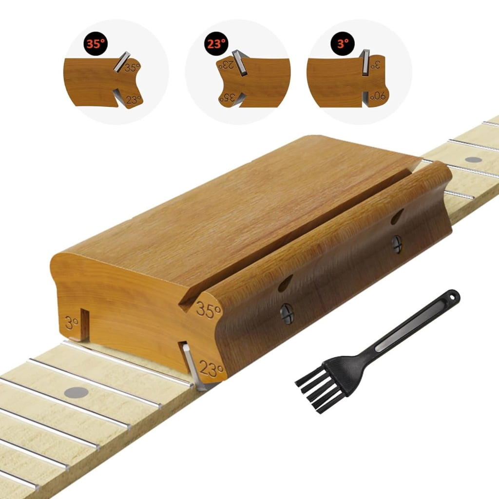 Guitar Luthier Tool 4 Angle Fret File Accuracy Guitar Fret Maintenance Tool