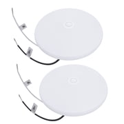 Facon Modern Flush Mount Lights with Frosted Glass Plastic Lens Cover and on/off switch