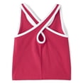 thumbnail image 2 of The Children's Place Girls Sleeveless Contrast Ribbed Cross Back Tank Top, Sizes XS-XXL, 2 of 3