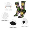 thumbnail image 4 of Lsque Colorful Roses Printed Men's Crew Socks, Soft Durable Breathable Moisture-Wicking with Odor Control Cotton socks, 4 of 5