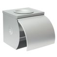 thumbnail image 2 of Soporte de papel higiénico impermeable para baño de aluminio montado en la pared, caja de papel con cenicero, soporte de papel para restaurante de hotel Feliz Sencillez, 2 of 5