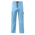 thumbnail image 6 of VeFlora 2026 Men's Cargo Pants, Stright Leg Sport Elastic Relax Fit Cargo Pants for Men, Fall Lightweight Cargo, Multi-Pockets Hiking Work Bermuda Pants(Light Blue/XXXXL), 6 of 6