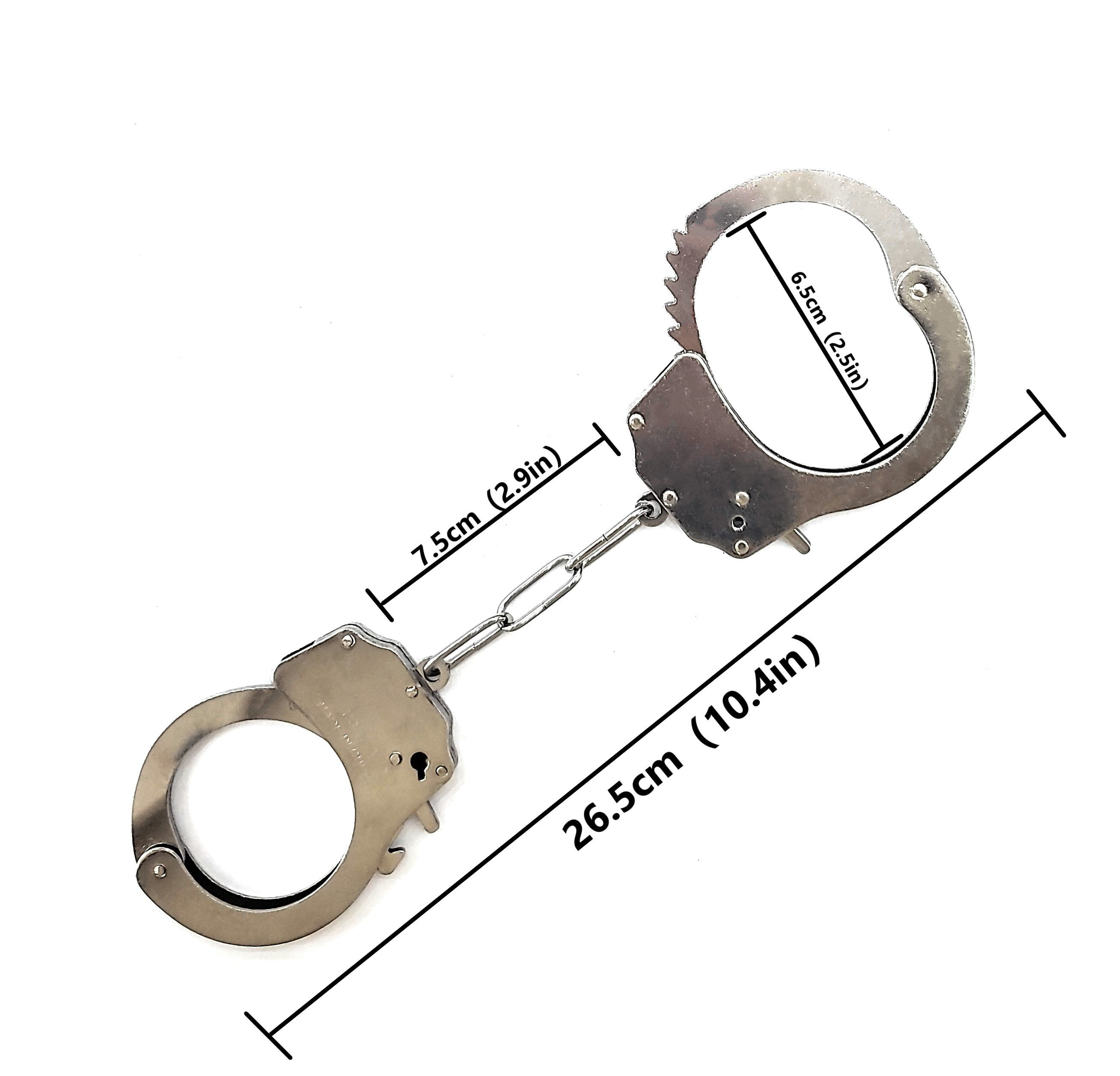 Buy JASINCESS Toy Metal Handcuffs with Keys Police Costume Prop Accessories Party Supplies