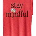 thumbnail image 3 of Instant Message - Stay Mindful Flower Short Sleeve Graphic T-Shirt, 3 of 6