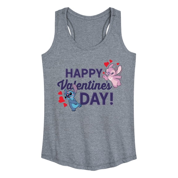 Lilo & Stitch - Happy Valentine's Day - Women's Racerback Tank Top