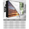 thumbnail image 7 of Sage Green Grey Outdoor TV Cover 52 to 55 inch Modern Graffiti Brush Art Abstract Waterproof Dustproof TV Covers for Outside with Zipper Remote Control Pocket Flat Screen Protectors, 7 of 7