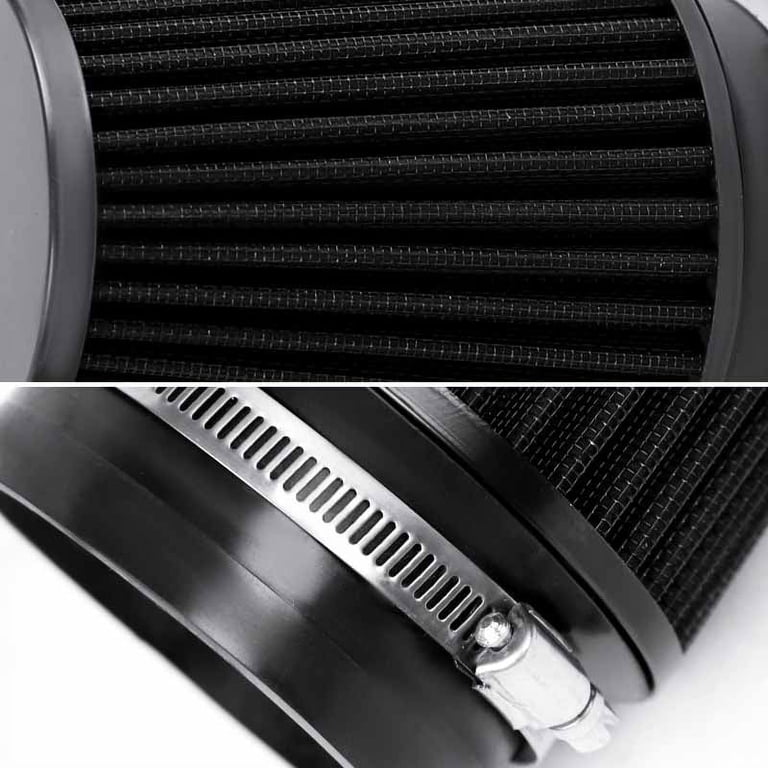 For 11-14 Ford Mustang V6 Base 3.7L Black Piping Cold Air Intake CAI