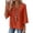 Brick Red, variant on Cotton Blouses for Women Peasant Blouses for Women Button Down Shirts Basic Tee Shirt Womens 3/4 Sleeve Tops 3/4 Roll-up Sleeve 3/4 Roll Up V Neck Sleeve Womens Summer Linen Shirts Z1 Red 3XL