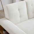 thumbnail image 6 of Convertible Sleeper Sofa Couch,Multifunctional Double Folding Sofa Bed,Storage Ottoman and Sofa Arm with Box and Drawer, Drop Down Table with 2Cup Holders for Living Room,Apartment,Beige, 6 of 8