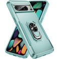 thumbnail image 3 of KOMI pour Google Pixel 8 Pro Étui avec Protecteur d'Écran, Béquille Anneau Réglable à 360° Intégrée, Protection Militaire Blindée Antichoc - Vert, 3 of 5