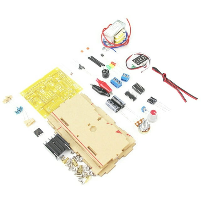 LM317 Voltaje Ajustable Regulado Fuente de Alimentación Kit de BRICOLAJE AC 220V Estabilizado Fuente de Alimentación de Laboratorio Enchufe de la UE