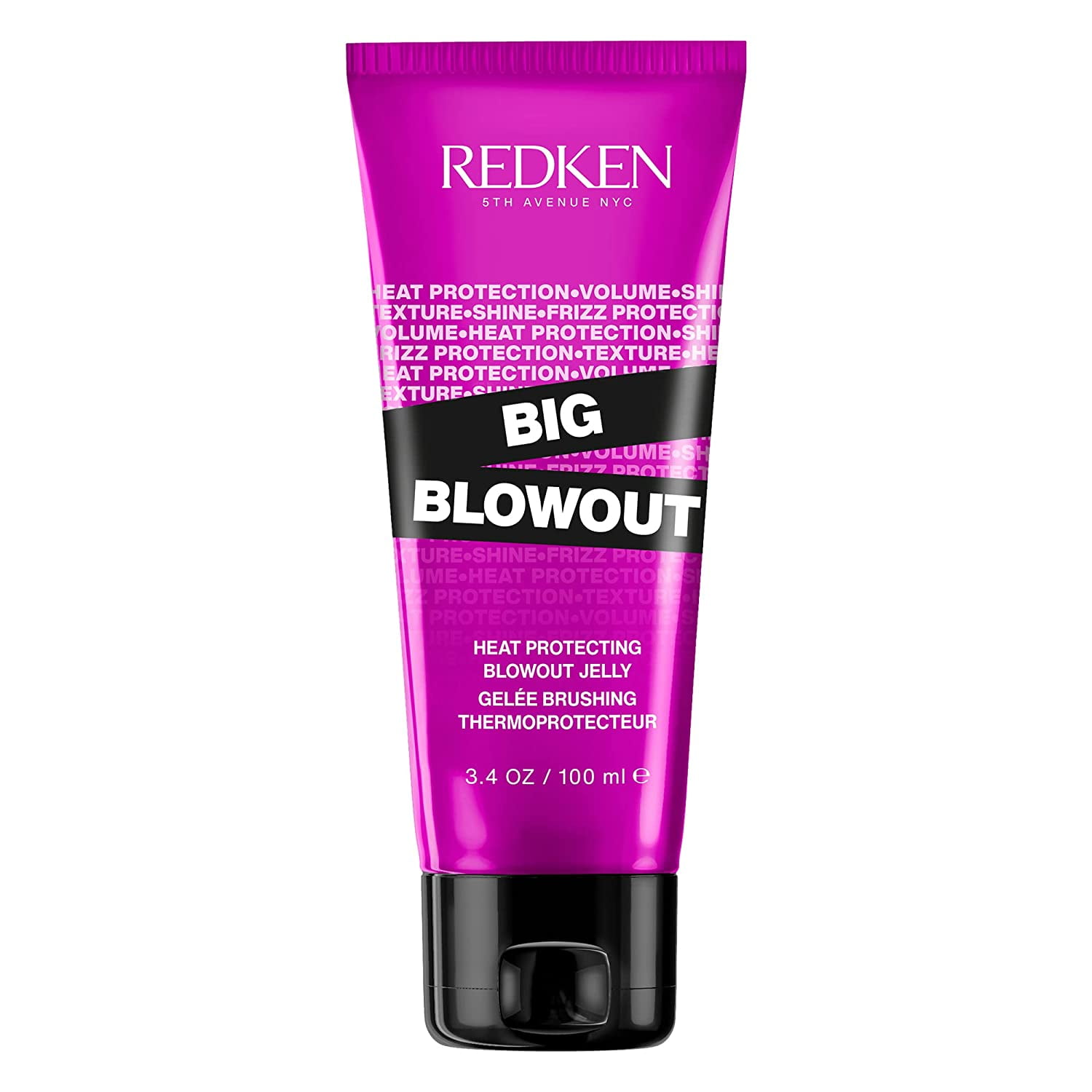Redken Big Blowout Heat Protection Jelly Serum for All Hair Types | Volume for Fine Hair | Blowdry Gel, 3.4 fl. oz