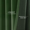 thumbnail image 6 of Topfinel 100% Blackout Luxury Velvet Grommet Back Curtains, Moss Green, 52 x 84 Inch, 2 Panels, 6 of 12
