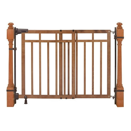 Summer Infant 32-48 inch Banister and Stair Gate with Dual Installation (Best Banister To Banister Baby Gate)