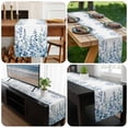 thumbnail image 6 of Eucalyptus Blue Table Runner 72 Inches Long, Farmhouse Leaves Summer Spring Kitchen Coffee Dining Table Decoration for Home Party Birthday Wedding Home Decor 14x72 Inches, 6 of 8