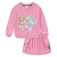 thumbnail image 2 of Paw Patrol Nickelodeon Skye and Everest French Terry Sweatshirt and Skort Skirt Set (Girls), 2 Piece Set, Sizes 3T-7, 2 of 9