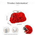 thumbnail image 2 of Bolso de mano de noche JAMBHALA Dressy Floral Satin para mujer, 2 of 7