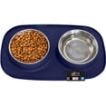 thumbnail image 1 of Cuencos para mascotas Gorilla Grip, 100% impermeables, de silicona sin BPA, 1 of 9